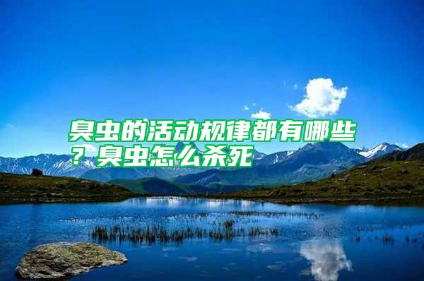 臭蟲的活動規律都有哪些？臭蟲怎么殺死