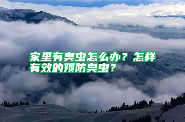 家里有臭蟲怎么辦？怎樣有效的預(yù)防臭蟲？