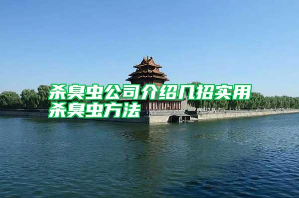 殺臭蟲公司介紹幾招實(shí)用殺臭蟲方法