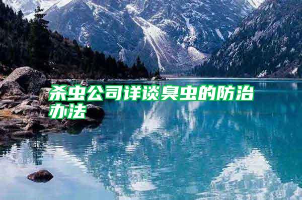殺蟲(chóng)公司詳談臭蟲(chóng)的防治辦法