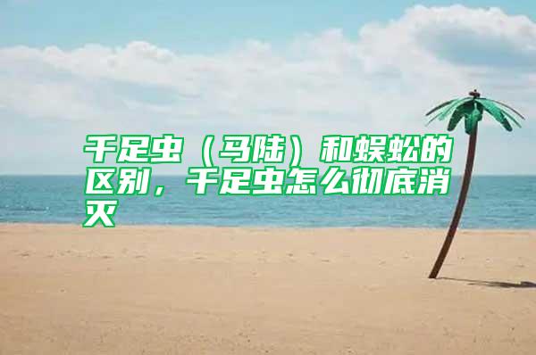 千足蟲（馬陸）和蜈蚣的區別，千足蟲怎么徹底消滅