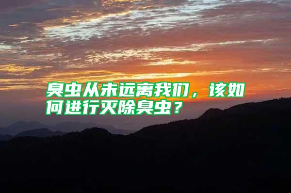 臭蟲從未遠(yuǎn)離我們，該如何進(jìn)行滅除臭蟲？