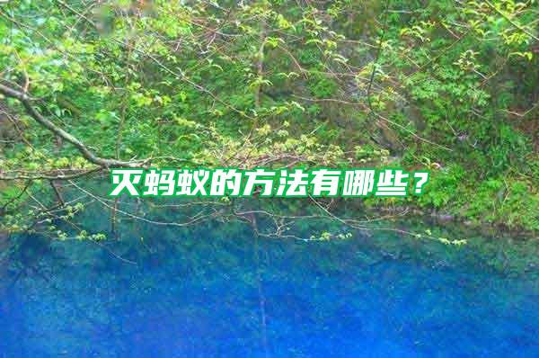 滅螞蟻的方法有哪些？