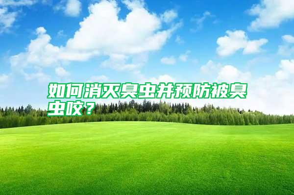如何消滅臭蟲并預(yù)防被臭蟲咬？