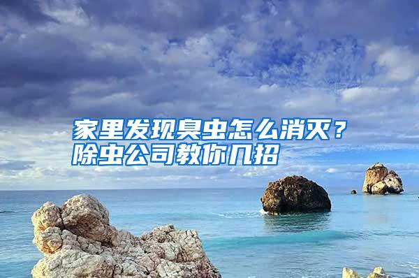 家里發現臭蟲怎么消滅？除蟲公司教你幾招