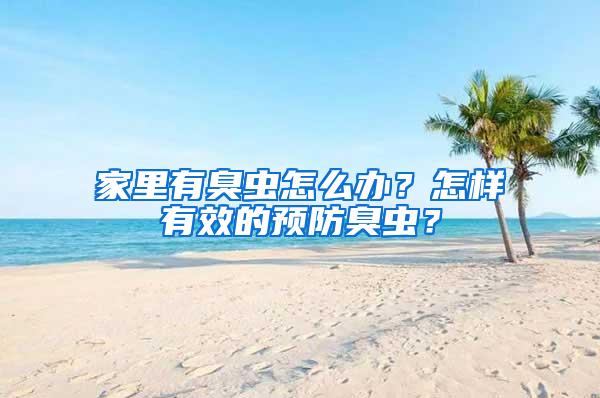 家里有臭蟲怎么辦？怎樣有效的預(yù)防臭蟲？