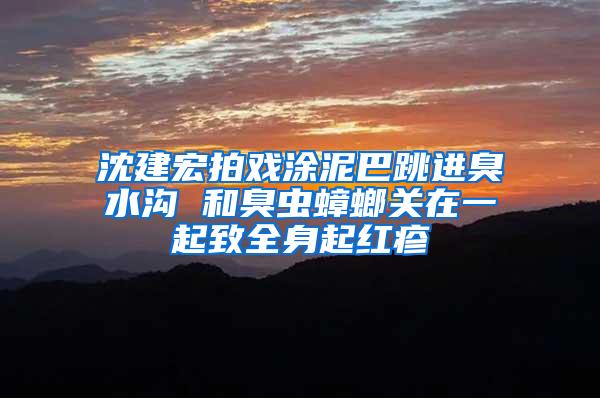沈建宏拍戲涂泥巴跳進(jìn)臭水溝 和臭蟲蟑螂關(guān)在一起致全身起紅疹