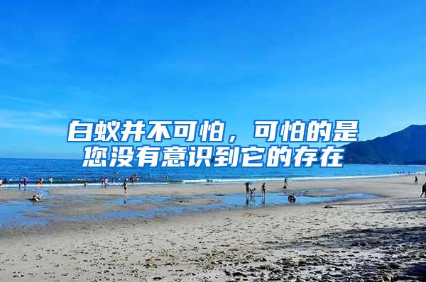 白蟻并不可怕，可怕的是您沒(méi)有意識(shí)到它的存在