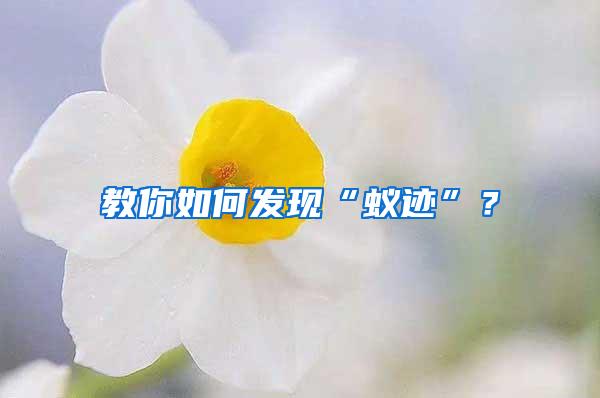 教你如何發(fā)現(xiàn)“蟻跡”？
