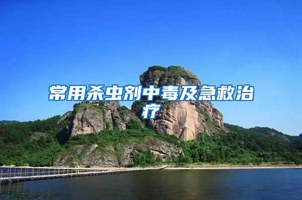 常用殺蟲(chóng)劑中毒及急救治療