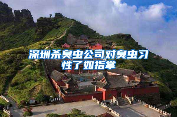 深圳殺臭蟲公司對(duì)臭蟲習(xí)性了如指掌