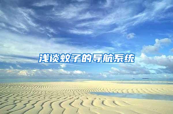 淺談蚊子的導航系統(tǒng)