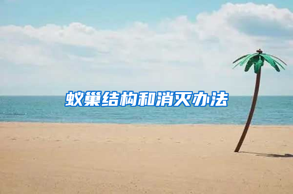 蟻巢結(jié)構(gòu)和消滅辦法
