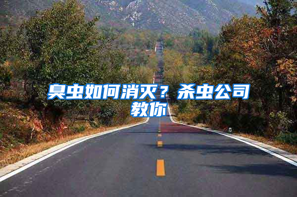 臭蟲如何消滅？殺蟲公司教你