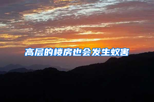 高層的樓房也會發(fā)生蟻害